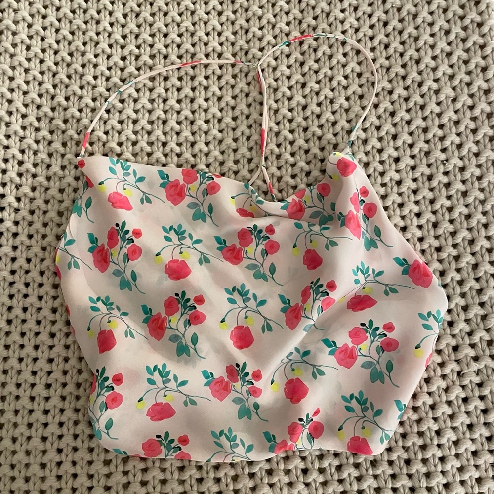 Floral crop top